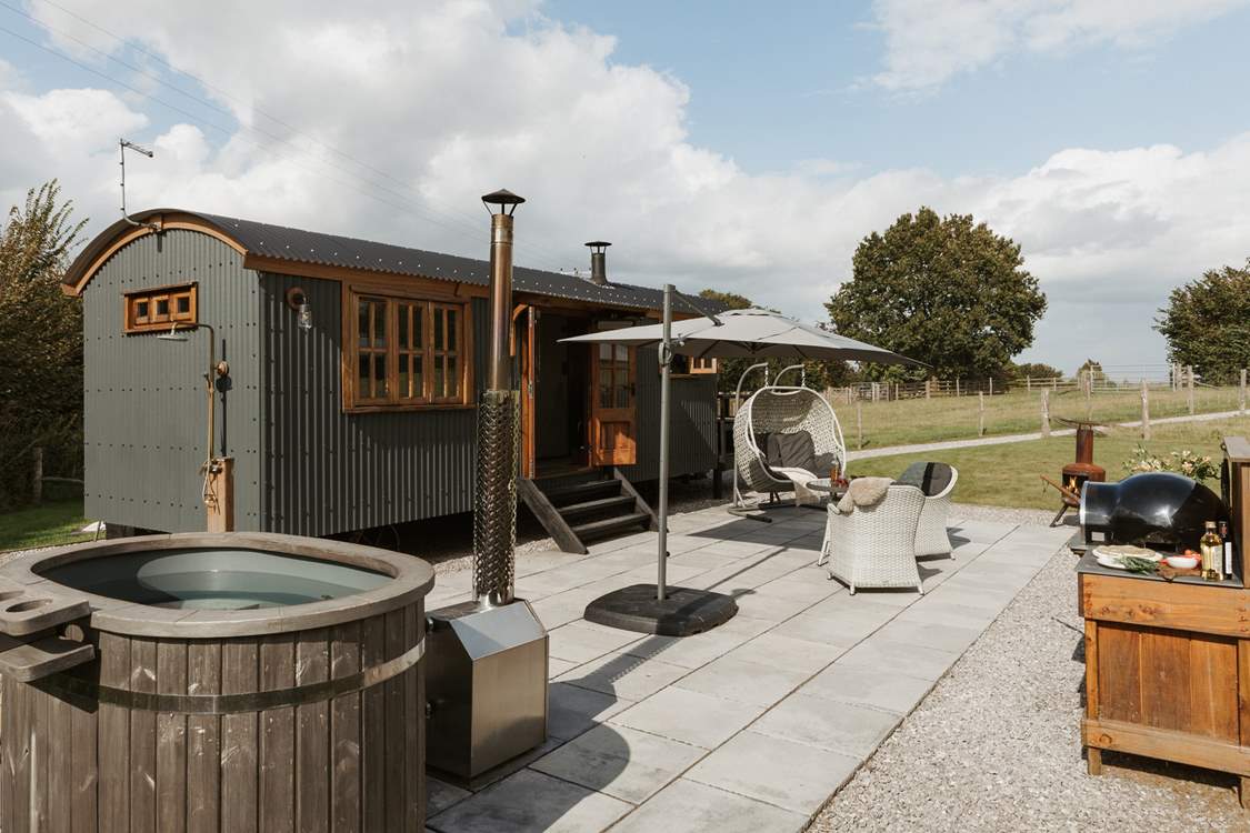 Welcome to The Whistle, our luxury shepherd's hut in Somerset.
