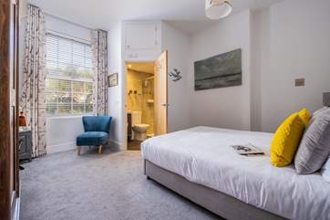 The king-size double bedroom with an en suite shower-room.