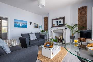 Snuggle up on the comfy sofas.