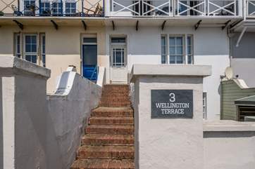 The entrance.