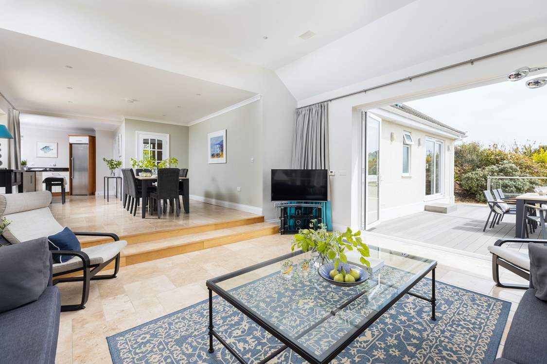 The open plan living space flows beautifully.
