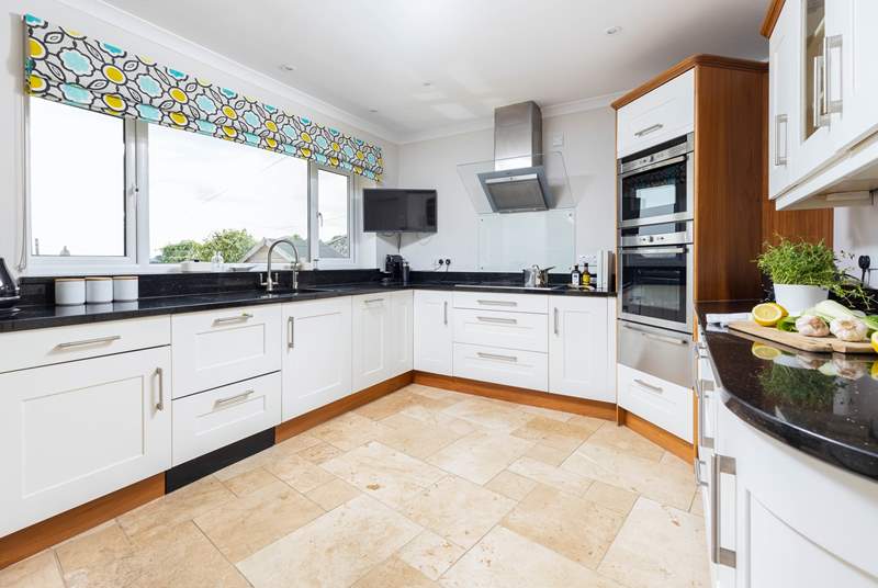 Cooking will be anything but a chore in this fabulous kitchen.