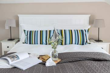 Luxury linens ensure a great night's sleep here.