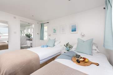 Twin beds with en suite located on the first floor.
