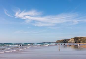 Watergate Bay is well worth a visit.