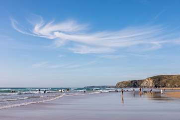 Watergate Bay is well worth a visit.