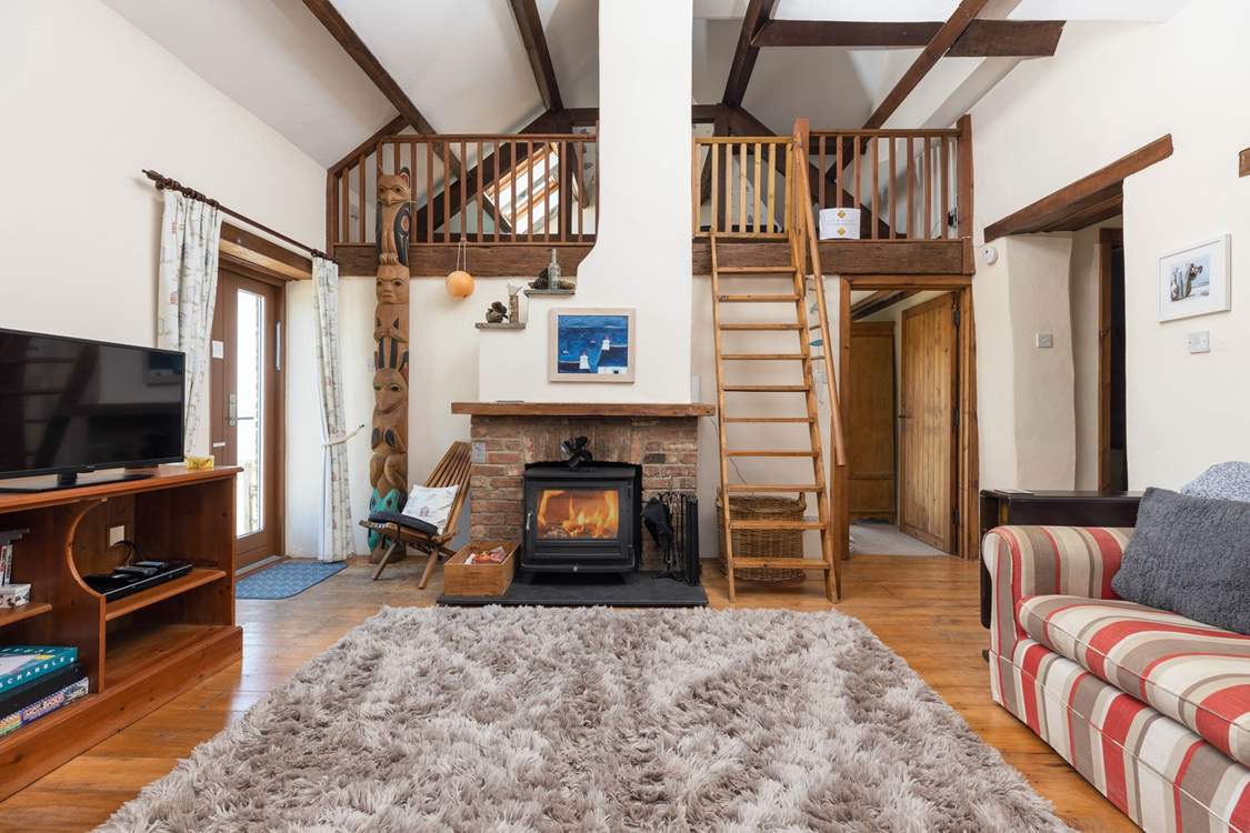 The cosy interiors and wood-burner make this the perfect year-round retreat.