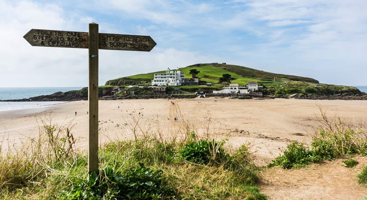 Burgh Island is an iconic landmark and a stroll away.