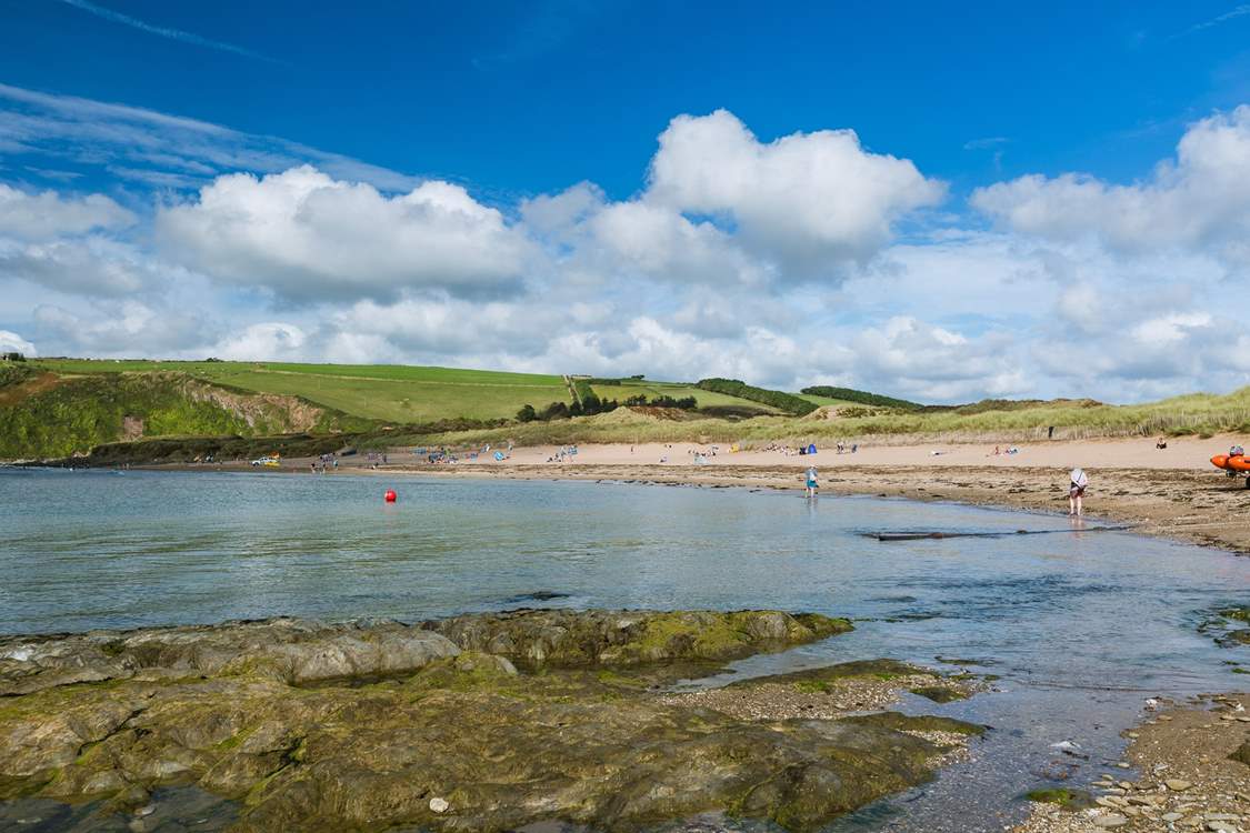 Walkers should pull on their walking boots and follow the scenic coast path.