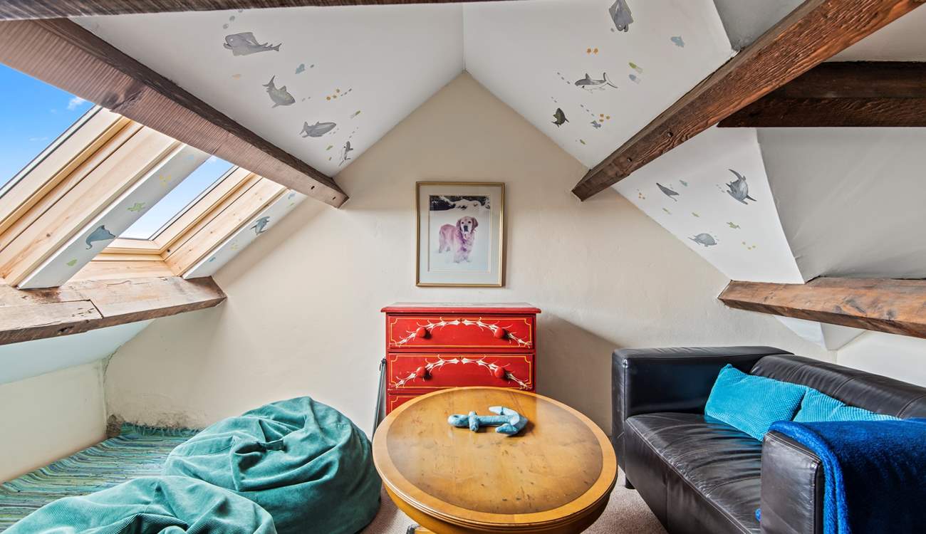 The snug on the mezzanine, a great place for a quiet holiday read. 