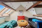 The snug on the mezzanine, a great place for a quiet holiday read.