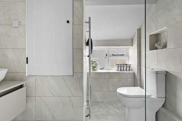 The sleek wet-room.