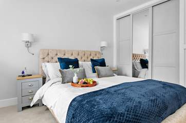 There's ample storage in the double bedroom.