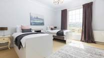 The charming twin room is perfect for little ones.