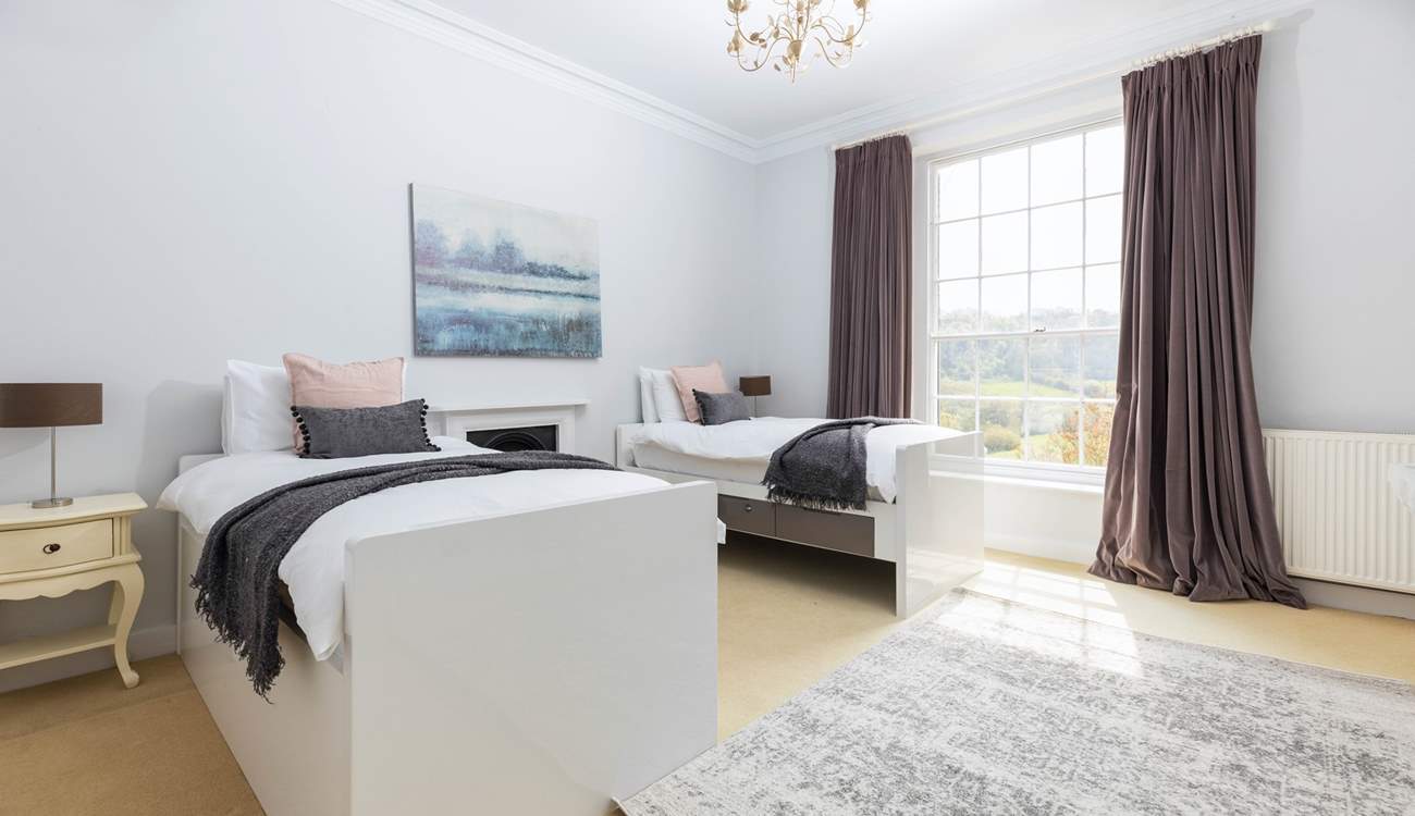 The charming twin room is perfect for little ones.