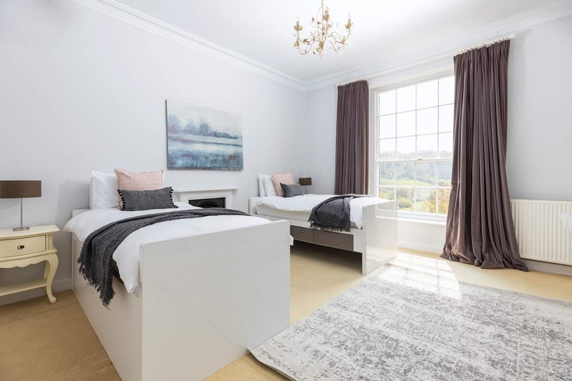 The charming twin room is perfect for little ones.