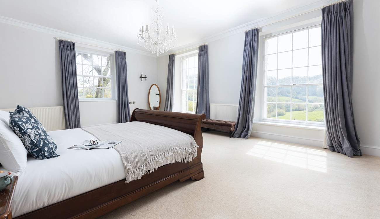 Wake up in one of the many opulent bedrooms.