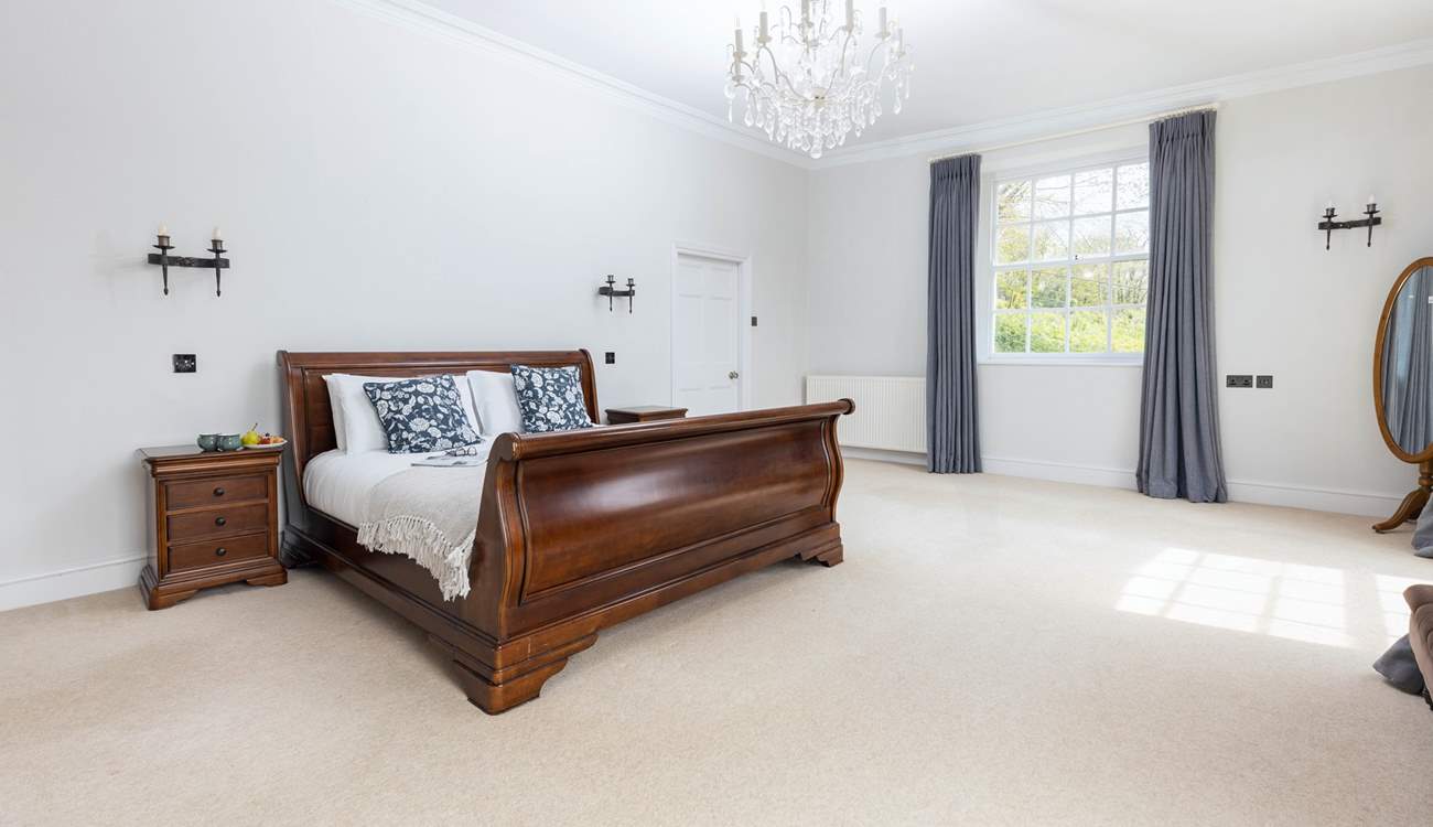 The supremely spacious bedroom five is a brilliant room.