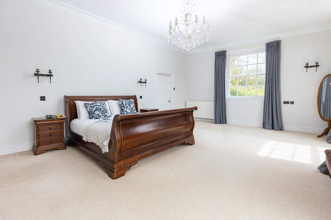 The supremely spacious bedroom five is a brilliant room.