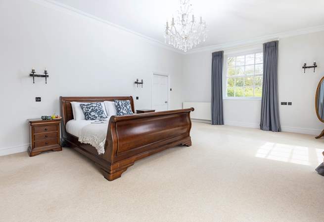 The supremely spacious bedroom five is a brilliant room.