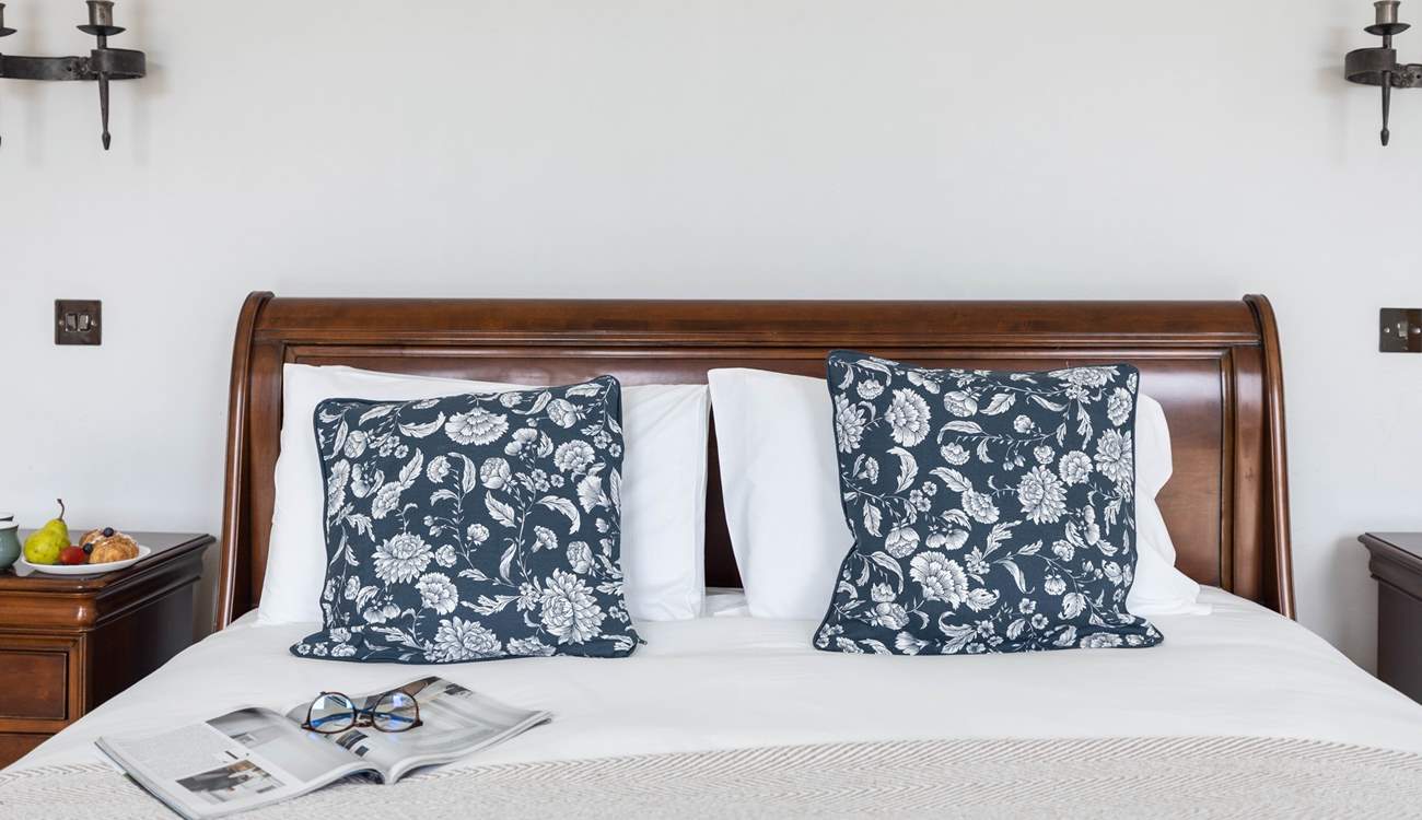 The super-king double bed ensures a great night's sleep.