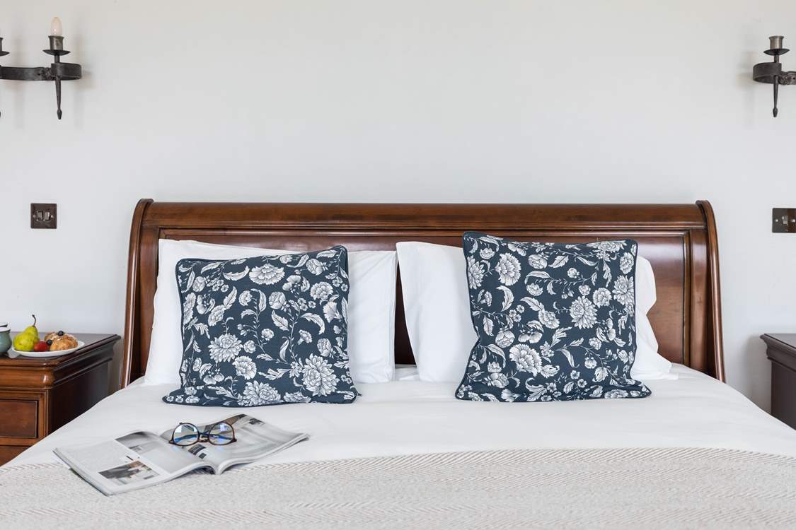The super-king double bed ensures a great night's sleep.