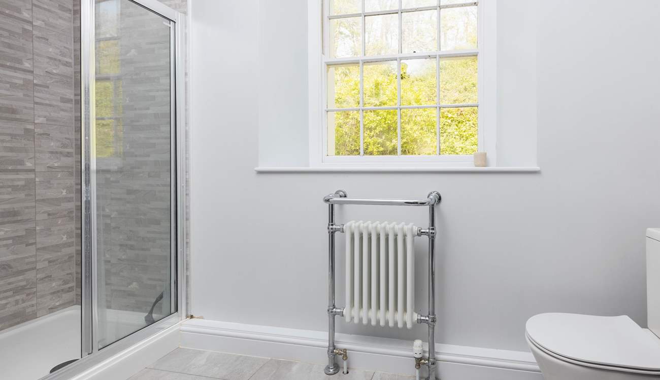 The en suite's modern shower is great for unwinding after a big day out.