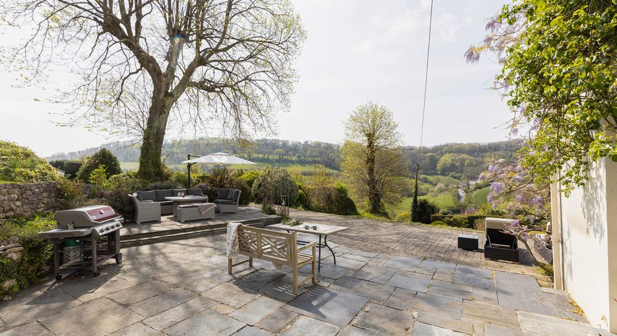 Enjoy breathtaking views across the valley on the brilliant patio area.