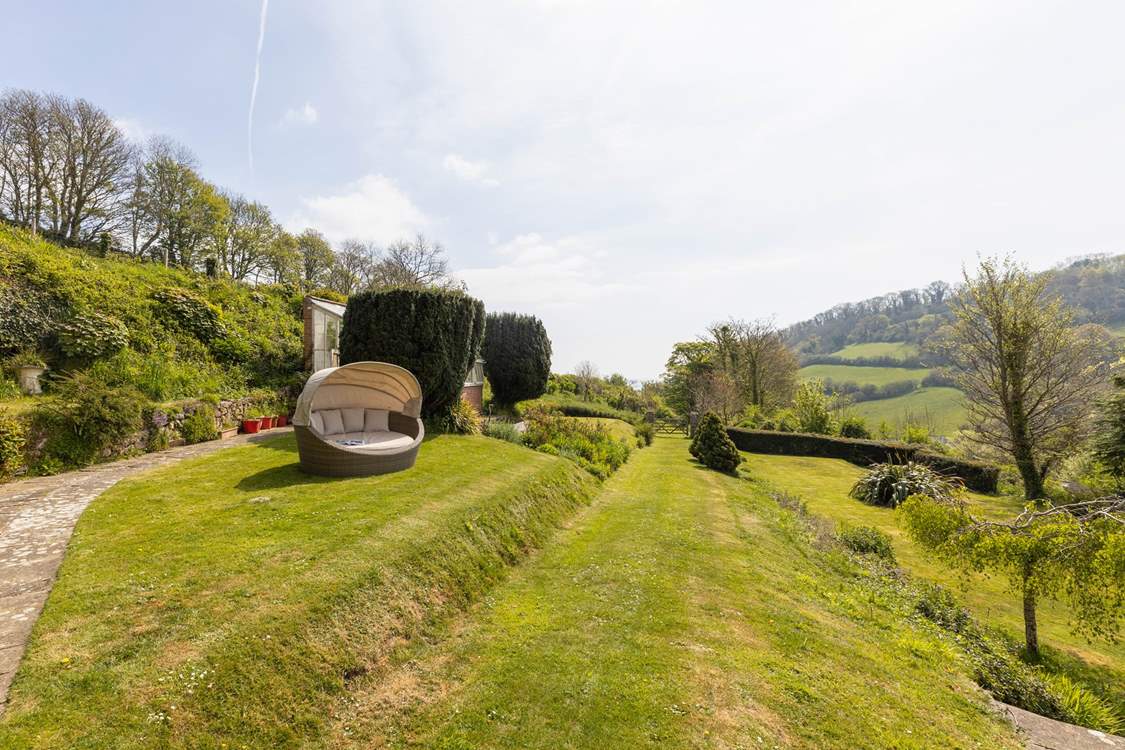 On a sunny day, you can see the sea from the beautiful gardens!