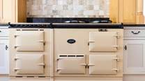 The fantastic Aga is great for hearty stews and warming casseroles.