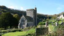 Branscombe's parish church, Saint Winifred's.
