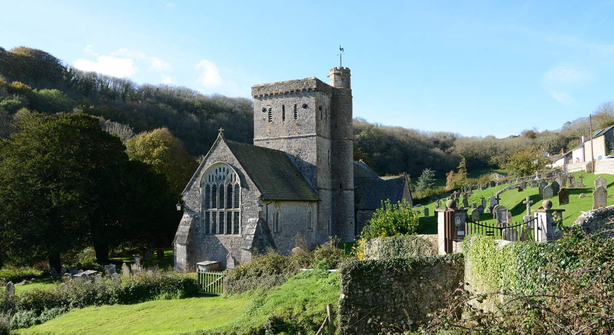 Branscombe's parish church, Saint Winifred's.