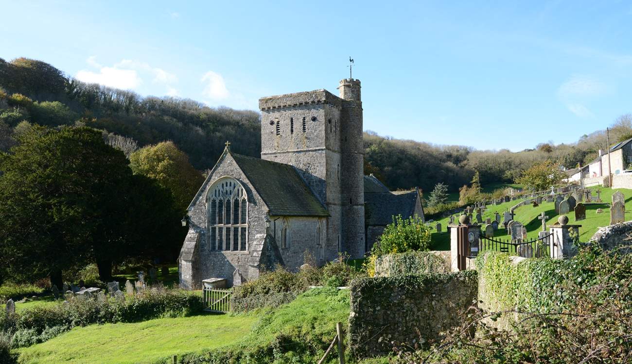 Branscombe's parish church, Saint Winifred's.