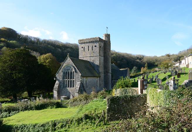 Branscombe's parish church, Saint Winifred's.