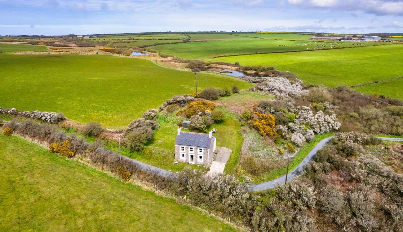 Surrounded by rolling meadows, near the sea. The perfect Welsh retreat. 