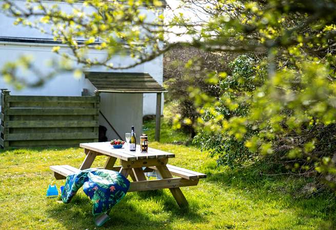 Enjoy the sunshine in the lovely garden.
