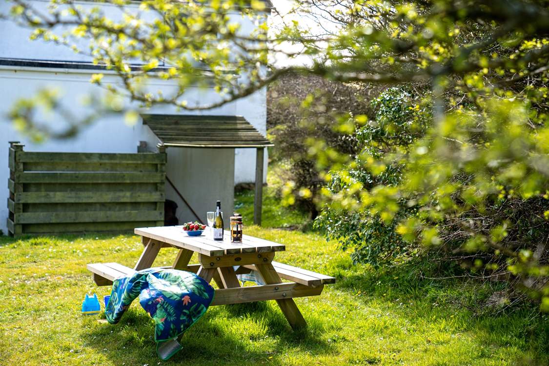 Enjoy the sunshine in the lovely garden.