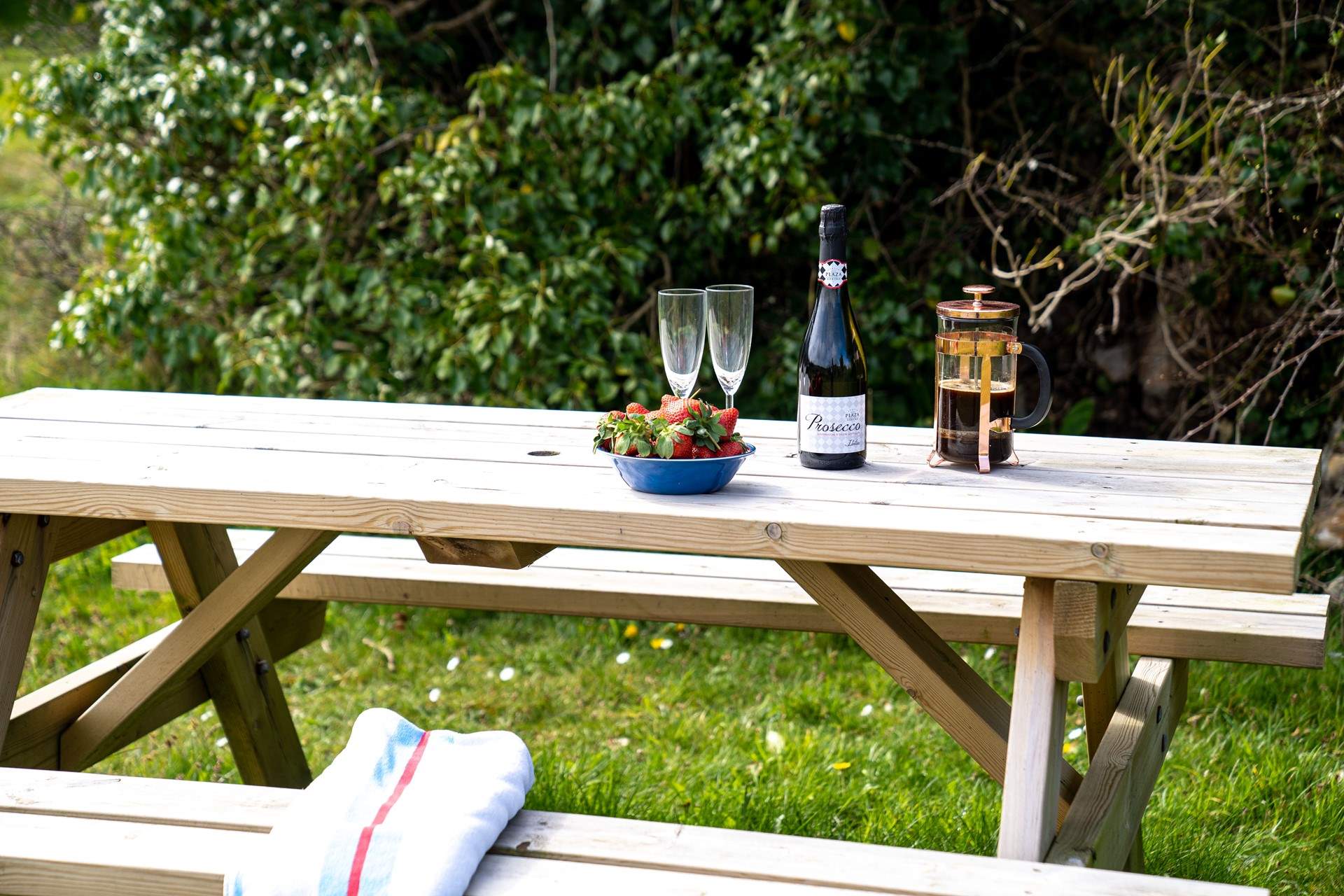 Take breakfast al fresco or star gaze on a calm, clear night. 
