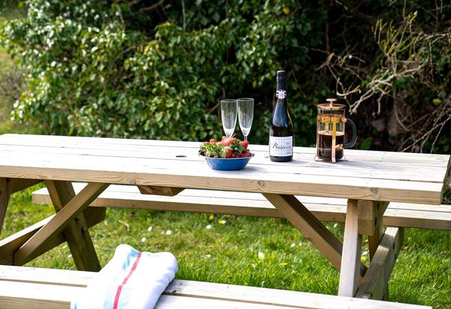 Take breakfast al fresco or star gaze on a calm, clear night. 