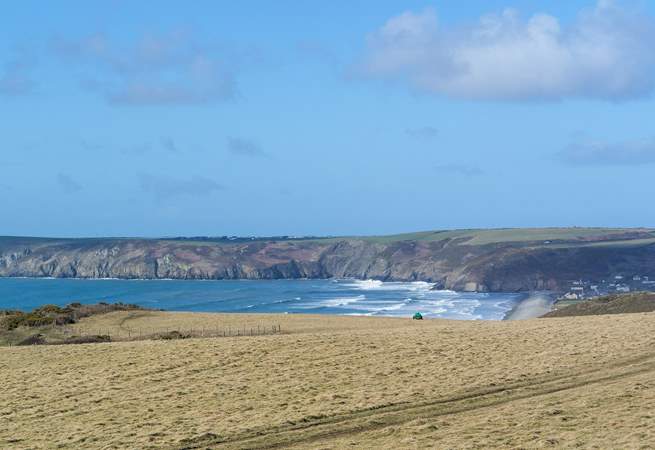 Walk the dramatic coast path and take in breathtaking scenes like this one overlooking Newgale.