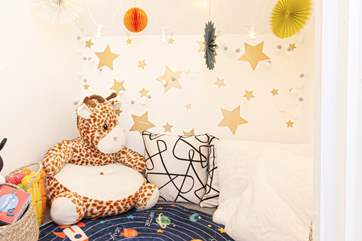 The house even comes with an adorable play den.