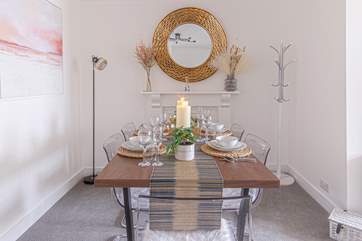 The dining-room is wonderfully extravagant.