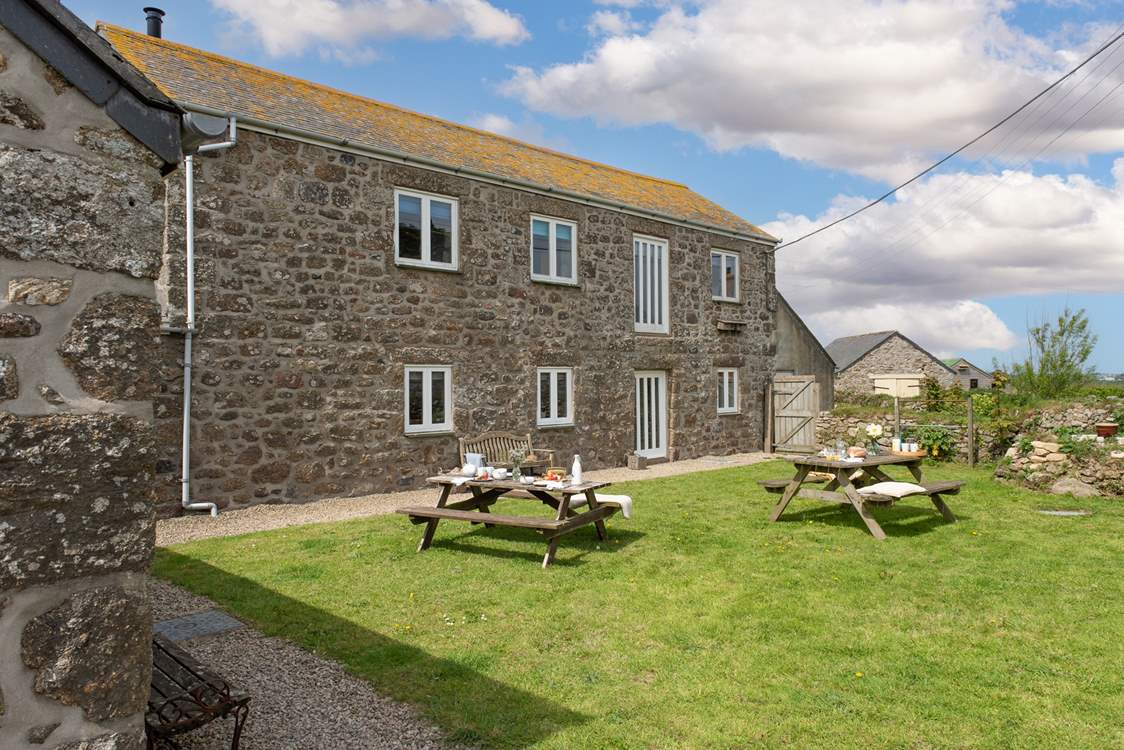 The outside space at Mowhay Barn is a real treat.