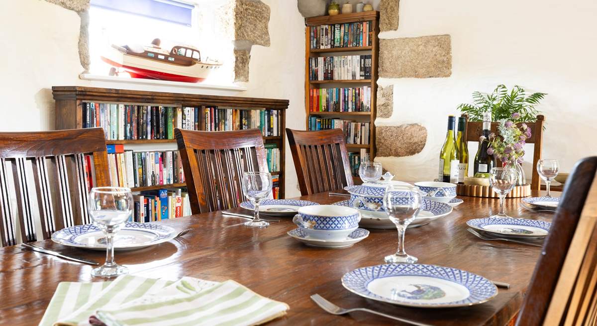 A table laid for a feast.