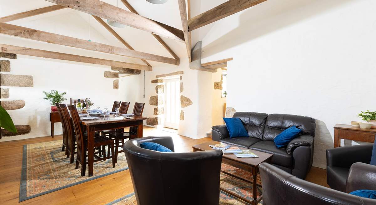 The dining-room area is a lovely space to relax and unwind.
