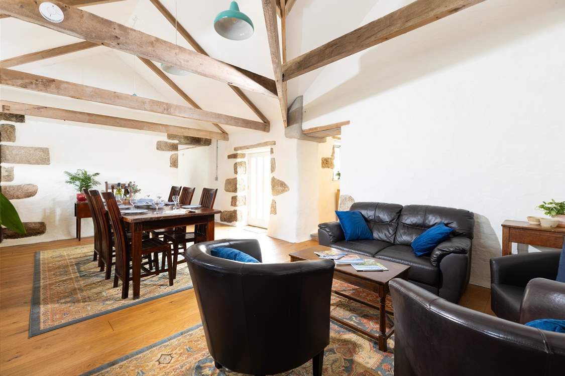 The dining-room area is a lovely space to relax and unwind.