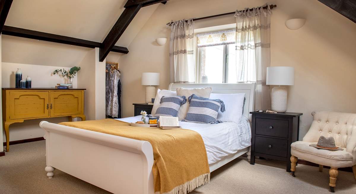 The cottage has two charming bedrooms