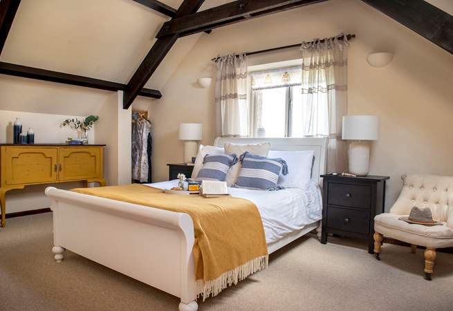 The cottage has two charming bedrooms