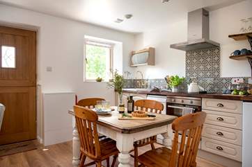 Enjoy holiday meals gathered at the dining-table