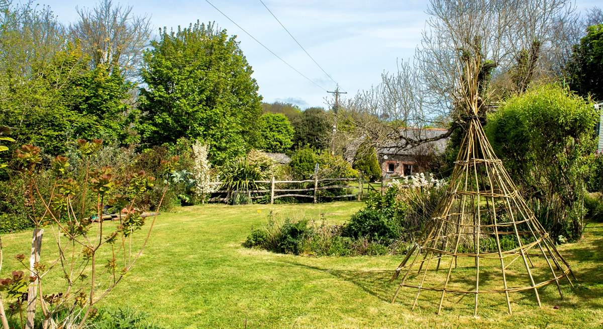 The willow tipi will delight younger members of your group